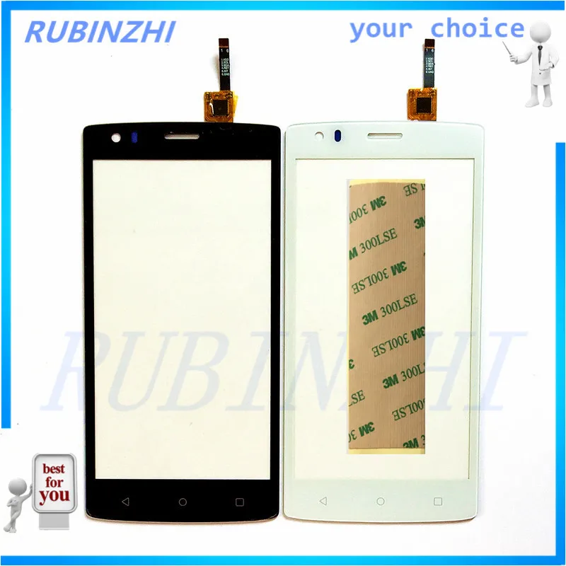 Сенсорный экран RUBINZHI для Fly FS502 переднее стекло Cirrus 1 FS 502 сменный сенсорный + лента
