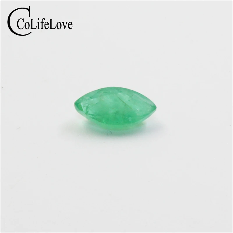 4.5mm*9mm 100% Real Natural Zambia Emerald Loose Gemstone 0.9 Ct I Grade Marquise Cut Stone for Jewelry DIY | Украшения и