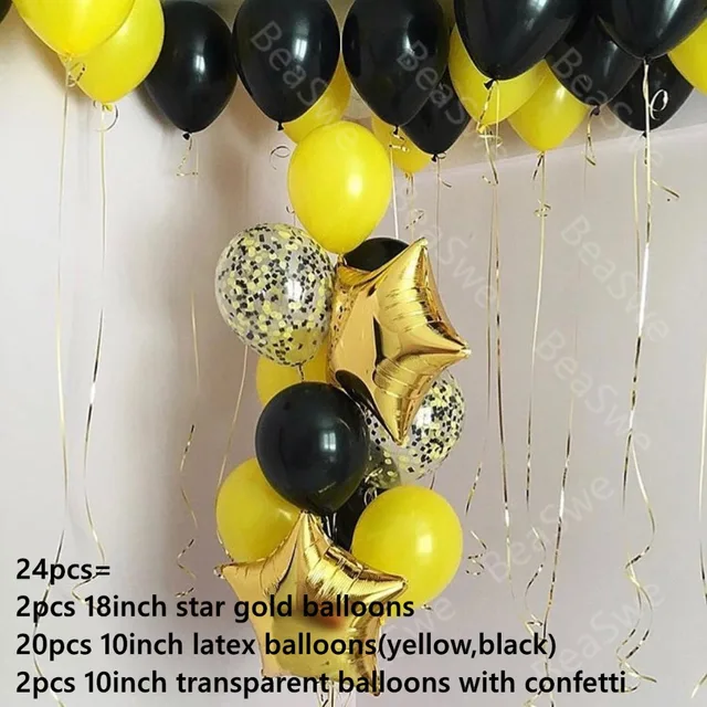 NEW Themed Party Stars Clear 390 Latex Balloons 36/"//91cm