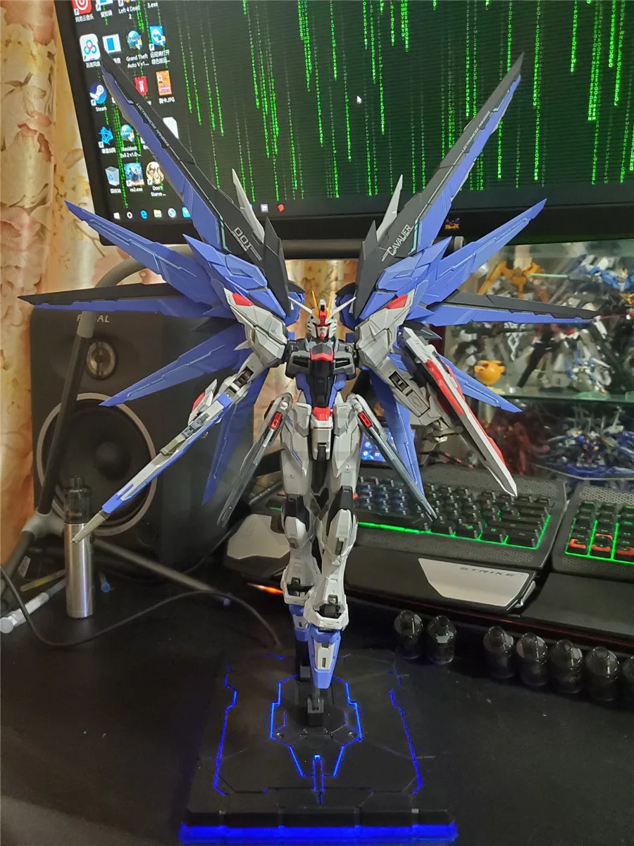 COMIC CLUB WUMING Model MOKAI MB Metal Build Gundam Freedom Action Figure with Light Base - In Stock image 6