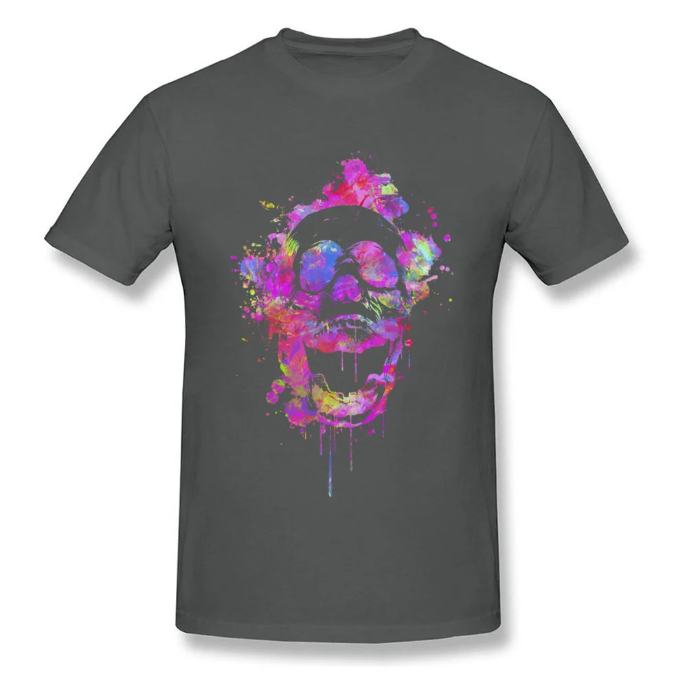 Cool  Trendy Pink Watercolor Skull_carbon