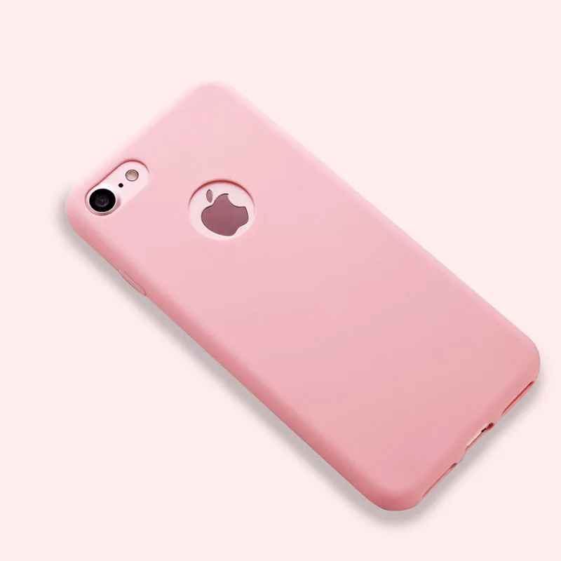 Матовый карамельный цвет чехол для телефона для Apple IPhone XS Max XR 6 6s Plus 7 7 Plus Желейный Мягкий ТПУ силиконовый чехол для телефона