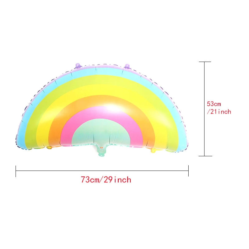 Большие воздушные шары из фольги с радугой и улыбкой на солнце для дня рождения, вечерние, детские, летние, детские, для душа, гелиевый воздух, свадебные шары - Цвет: M Macaron RB