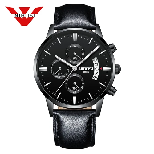 Часы мужские NIBOSI Relogio Masculino мужские часы лучший бренд класса люкс известная Мужская мода Повседневное платье часы военные кварцевые наручные часы Saat - Цвет: 16