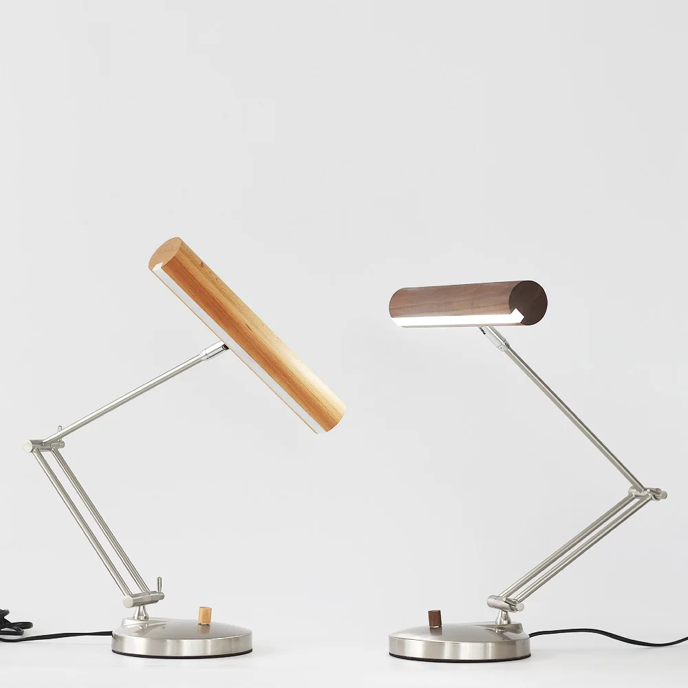 

Simple wood LED eye table lamp learning modern wooden or original bedroom living room bar decorated table light ZA928132