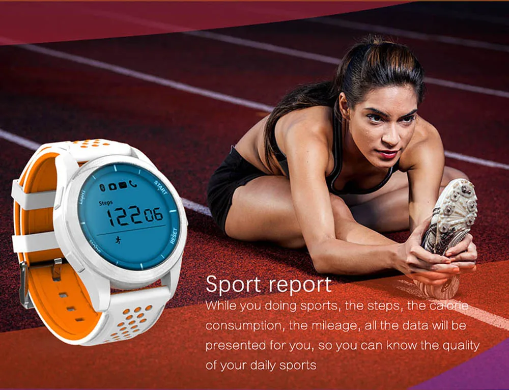 SunKinFon Q8 Bluetooth Sports Smart Watch IP68 Waterproof Pedometer Fitness Tracker Smartwatch for Men Women iPhone X 7 8 Plus