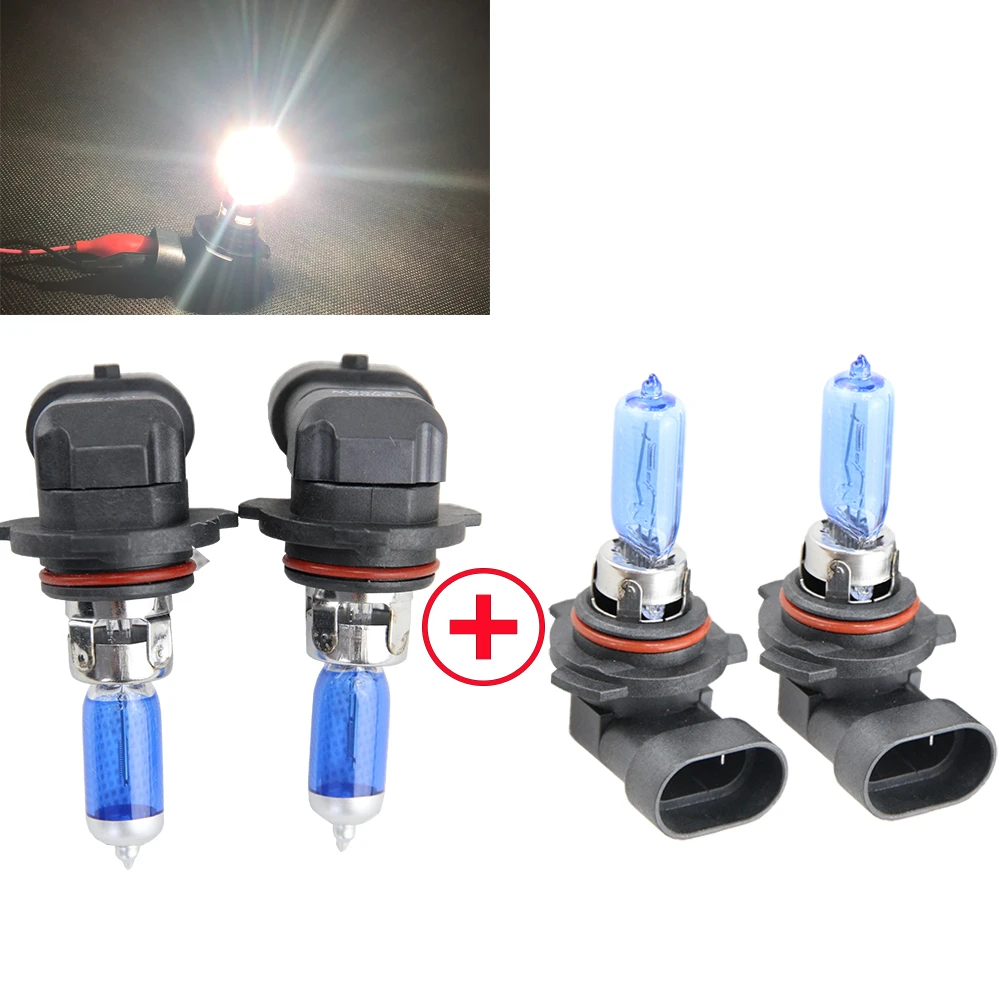 2X Headlight 9006 HB4 Head Light Halogen Car Bulb Lamp Super White 12V 55W 6000K 2X Headlight 9006 HB4 Head Light Halogen Car Bulb Lamp Super White 12V 55W 6000K
