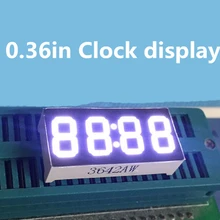 20px/лот 0,36 дюймов 7 сегмент 4 цифры Супер белый 0,3" 0.36in Часы светодиодный Дисплей времени 12 шпилек для" сделай сам"