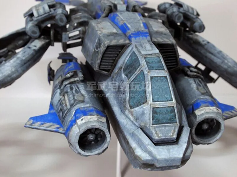 Высококачественная Бумажная модель бомбер StarCraft Banshee набор бумажных моделей 33