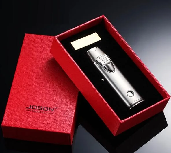 Модные Jobon надувная газовая зажигалка интересного дизайна Творческий два синие