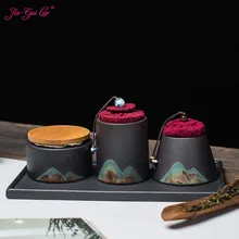 JIA-GUI LUO керамическая коробка для чая портативная дорожная коробка для хранения сухофруктов коробка для хранения зерен кофе контейнер для хранения чая D120