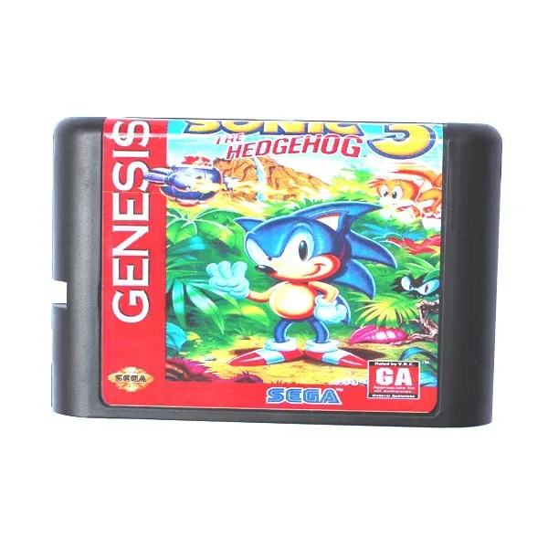 Игровая карточная карта sega MD-Sonic The Hedgehog 3 для 16 бит игровой картридж sega MD система Megadrive Genesis