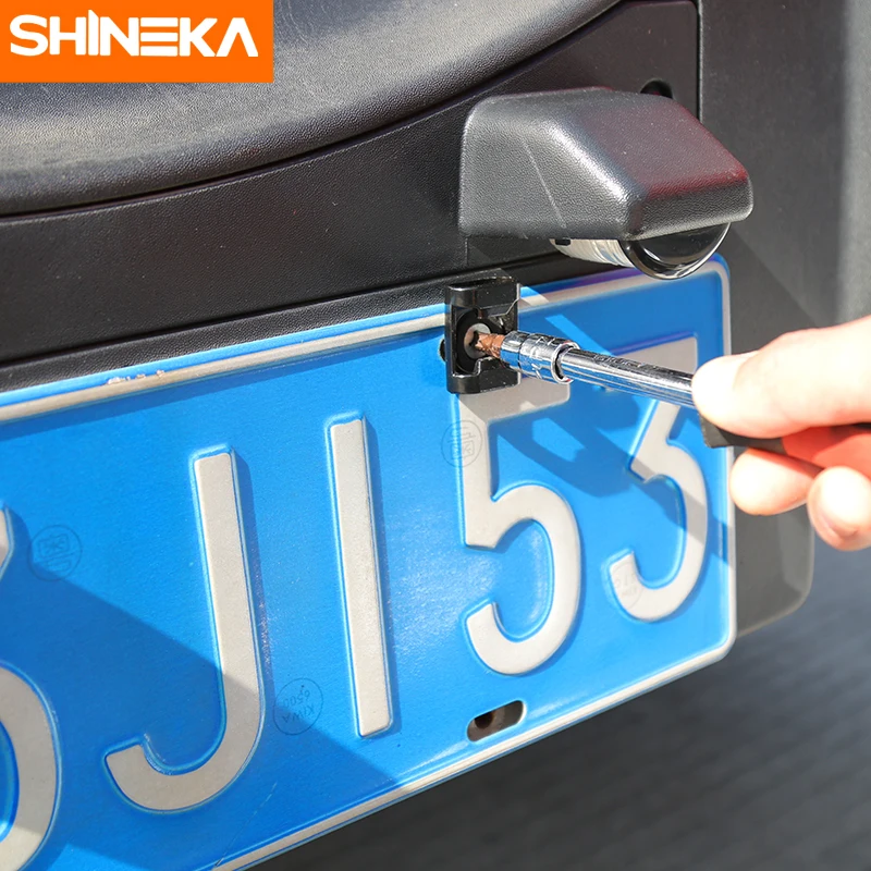 SHINEKA задний номерной знак установлен аксессуар для Jeep Wrangler JK TJ F 150 винты подходит