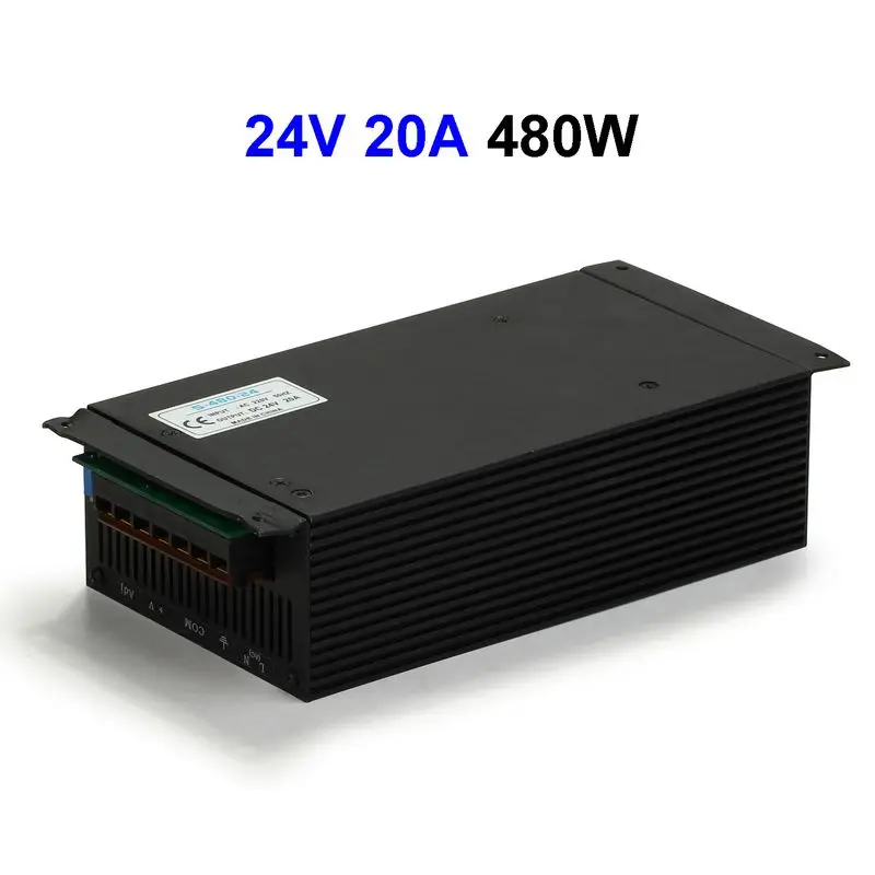 

2pcs DC24V 20A 480W Switching Power Supply Adapter Driver Transformer For LED Display LCD Monitor CCTV Security Cameras