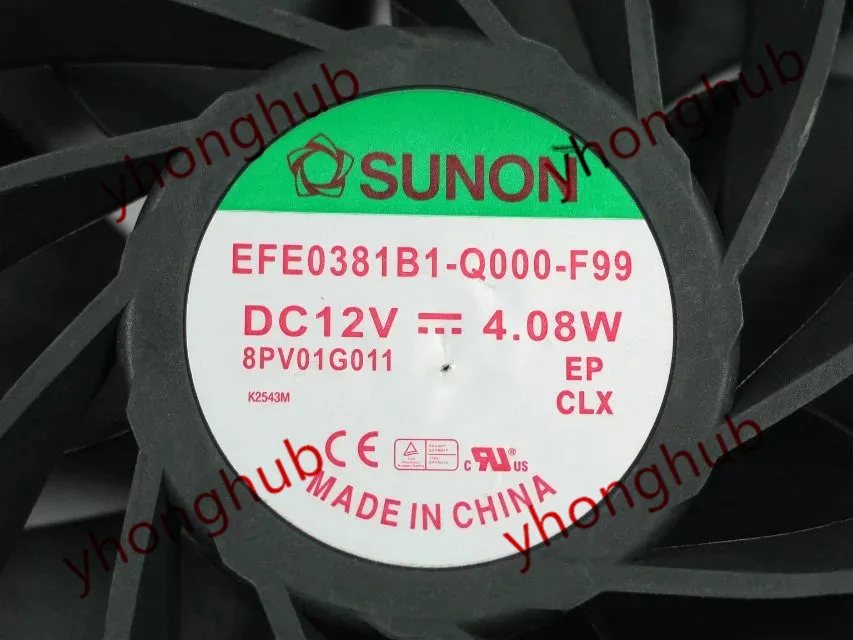 SUNON EFE0381B1-Q000-F99 DC 12 В 4,08 Вт 140x140x38 мм серверный Вентилятор охлаждения
