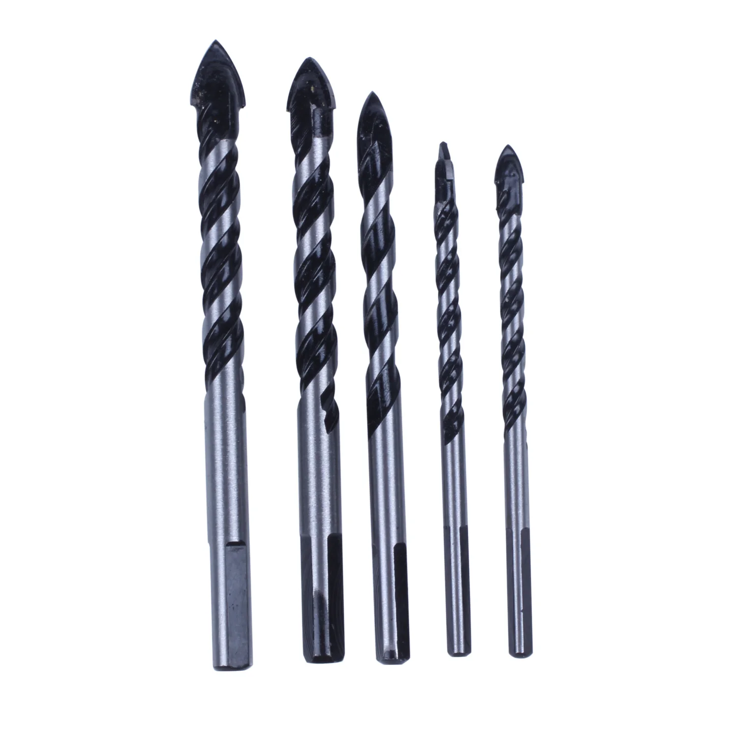 5 Pcs Multi-Material Drill Bit Set for Tile,Concrete, Brick, Glass, Plastic