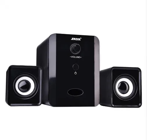 

SADA D-201 Mini Computer Speaker USB Wired Combination Speaker Bass Stereo Music Player Subwoofer for Cellphone Laptop Universal