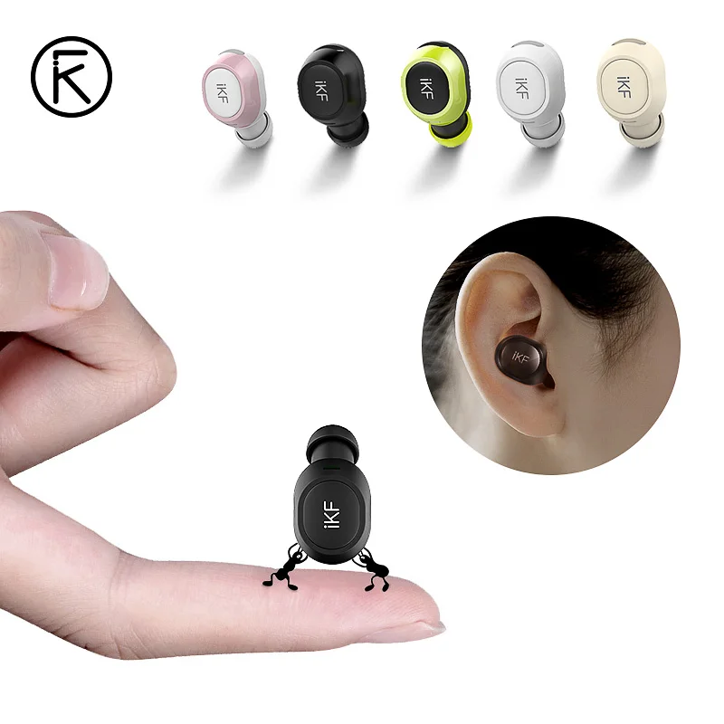 

iKF M1 Mini Bluetooth Earphone with Mic Wireless Headset Music Earbud Bluetooth V4.1 Noise Canceling for Iphone,Xiaomi,Samsung
