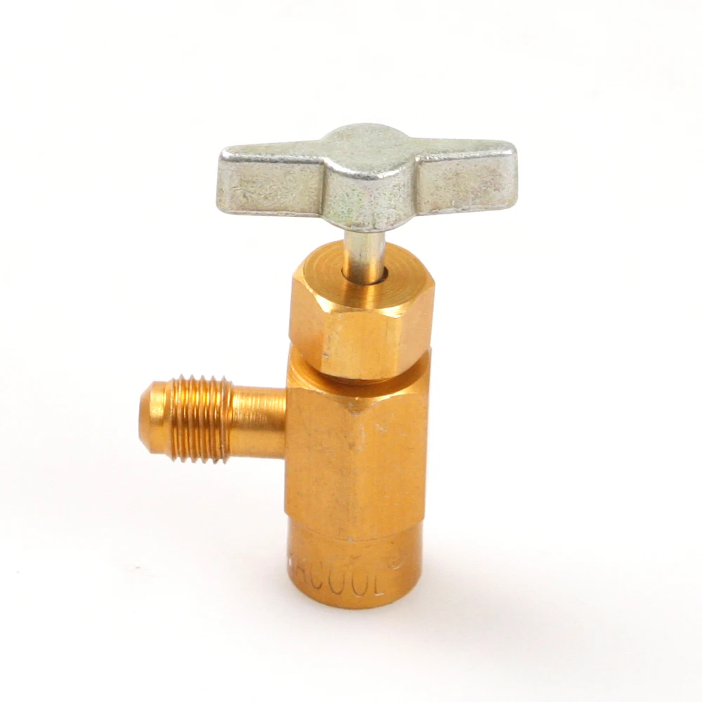 R134a Refrigerant Can Con Bottle Tap Opener Valve 1/4sae M14 Threaded