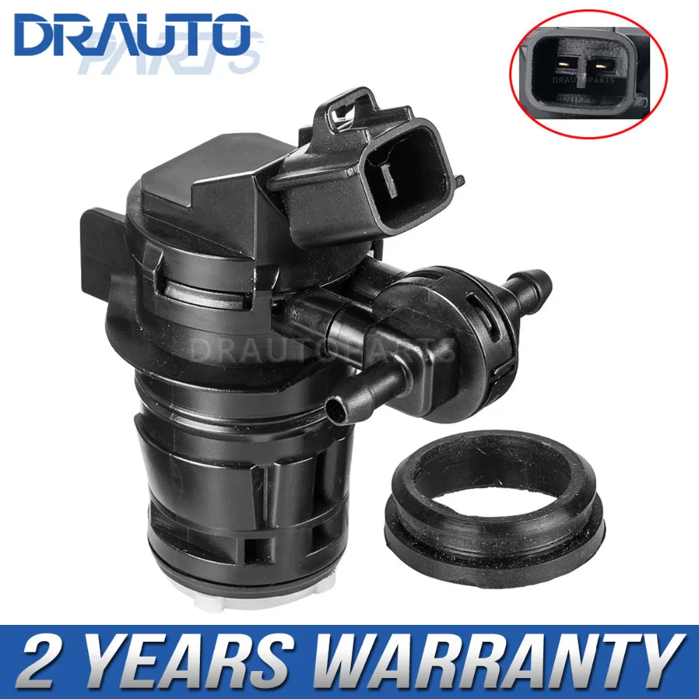 Twin Outlet Windshield Washer Pump For HONDA CR V Odyssey with Rubber Grommet OE85330 42010