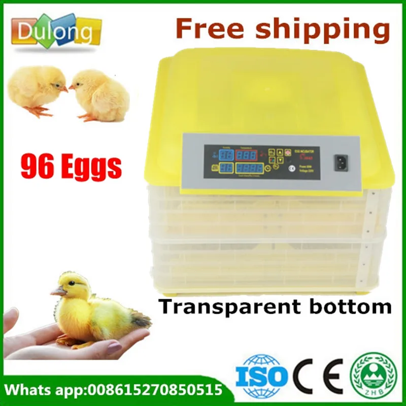 

Brand New 220V 96 chicken eggs incubator for sale LED Display Temperature Digital Temperature Control