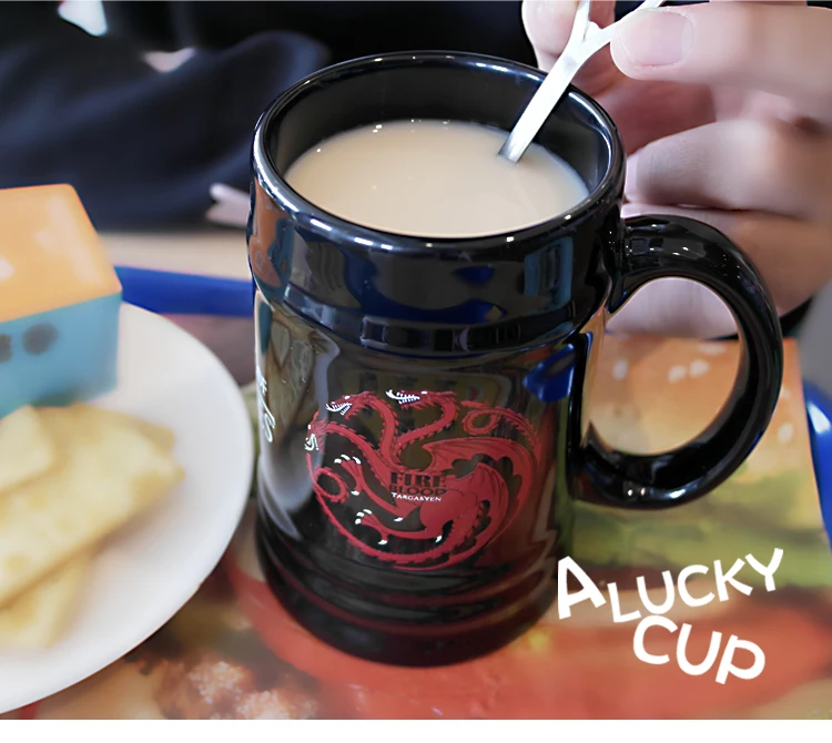 Игра престолов дракон кофейная кружка чашка "Волк" Молочные чашки и кружка на день рождения подарок посуда для напитков 500 мл