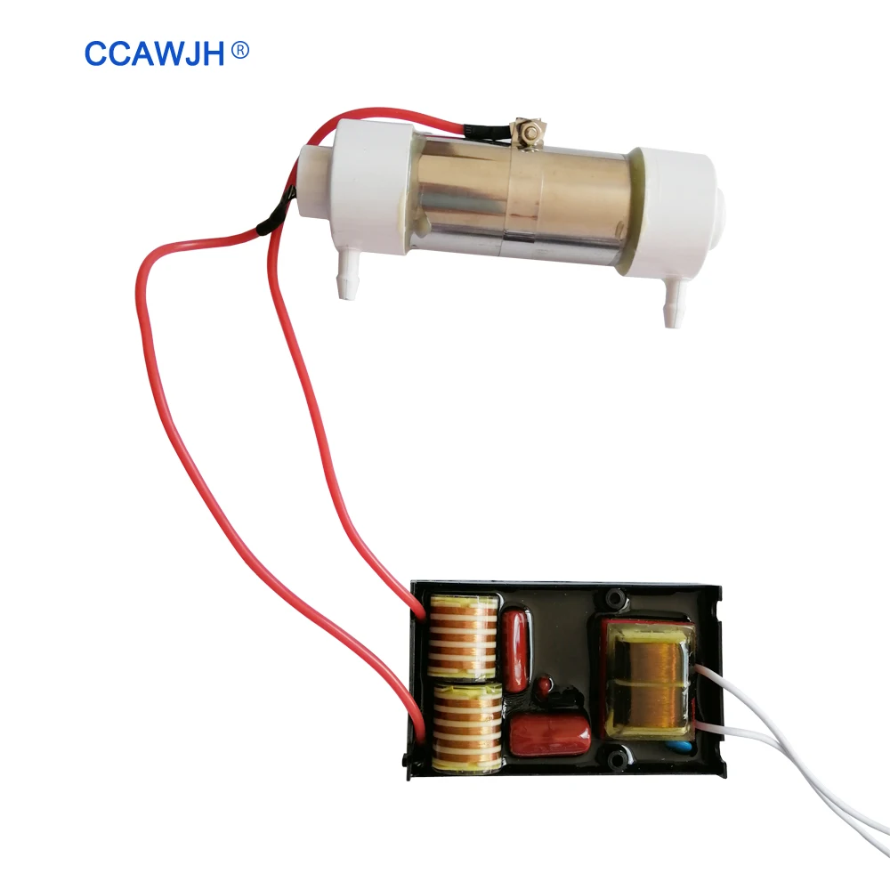 Долгий срок службы 1 г генератор озона с силиконовой трубкой для стерилизации воздуха и воды озонатор с воздушным охлаждением+ дополнительный аксессуар