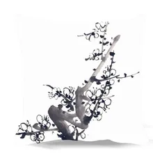 Дом, автомобиль, диван-стул декоративная черно-белая китайская Акварельная живопись цветы из квадратного хлопка полиэстер Мягкая Наволочка