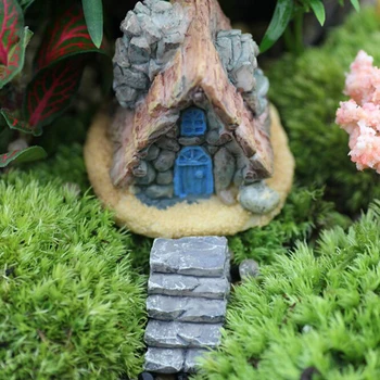 

1Pcs NEW Stone House Fairy Garden Miniature Craft Micro Cottage Landscape Decoration Random Style For DIY Resin Crafts