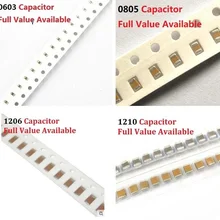0603 0805 1206 1210 104 SMD конденсатор с алюминиевой крышкой, 50В 22 р 33P 47P 100 220P 330 470PF 1NF 2.2NF 4.7NF 10NF 100nf 0,1 мкФ 1 мкФ 470NF 10 мкФ 22 мкФ
