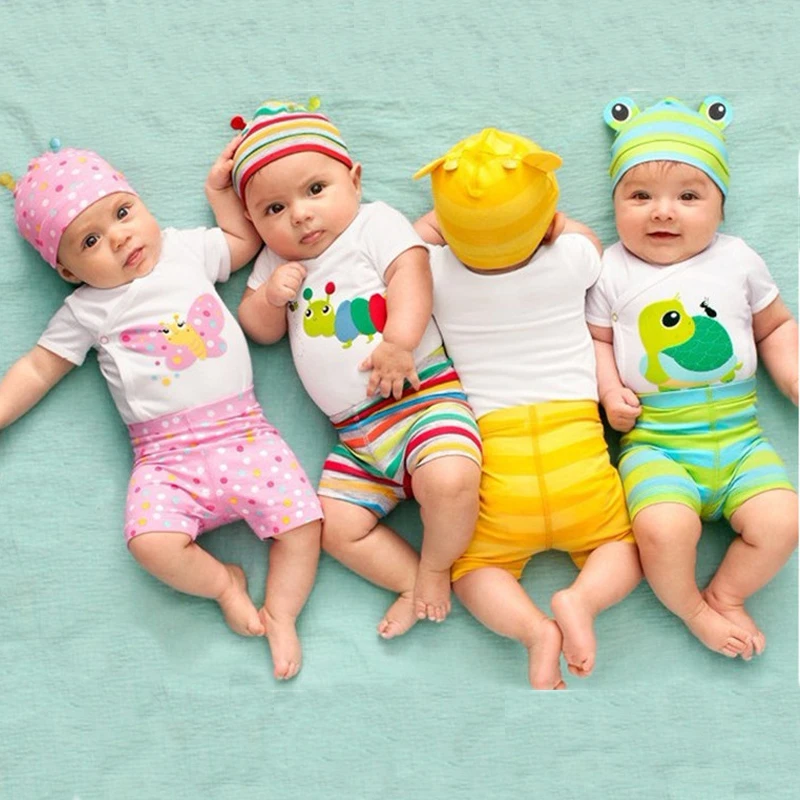 Bebé Ropa bebé verano fija la ropa Unisex Baby Rompers algodón recién nacido bebé ropa Bebes infantil Jumpsuits|baby girls clothing|baby boy clothes summerbaby boy clothes - AliExpress