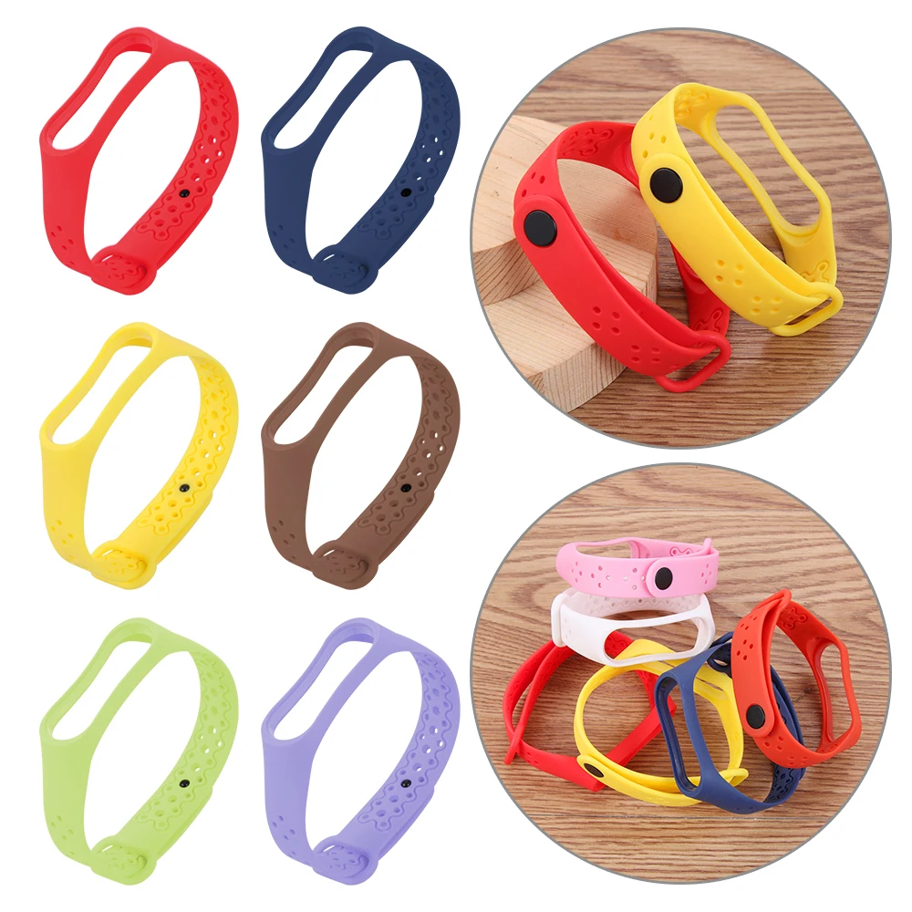 For XIAOMI Mi Band 4 3 Soft Silicone Wrist Strap Breathable Replace Sport Colorful Adjustable Loop Bracelet Watch | Электроника