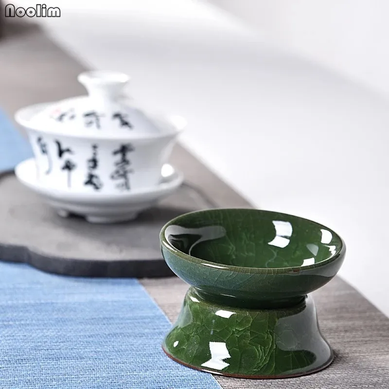 NOOLIM Цзиндэчжэнь ледяная треснувшая глазурь керамическая течевая печь чайный набор кунг-фу сетчатые фильтры чайный поднос аксессуары