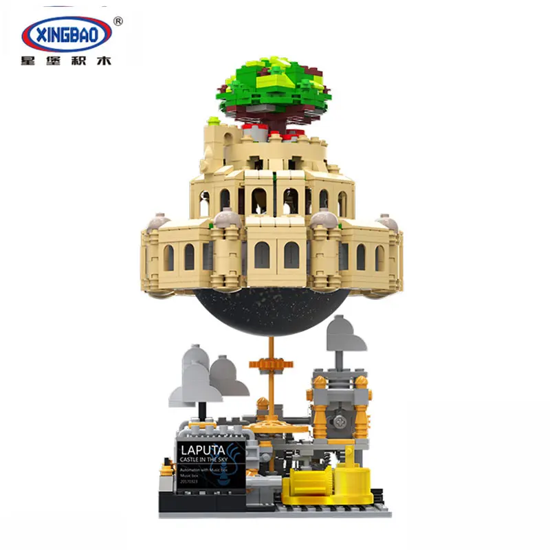 

XingBao 05001 1179Pcs Genuine Creative MOC Series The City in The Sky Set Educational Building Blocks Bricks Model XB-05001