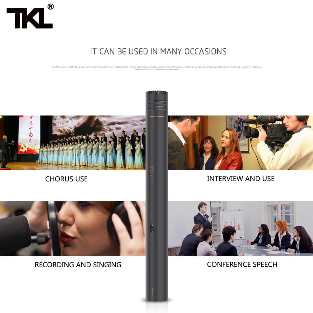 TKL 2-Pack Pencil Stick Condenser Microphone Omni