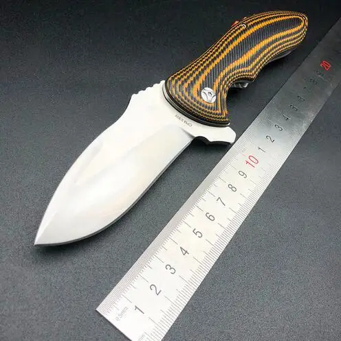 

Eafengrow C187 folding knife stainless steel blade G10 handle ball bearing outdoor camping tool EDC