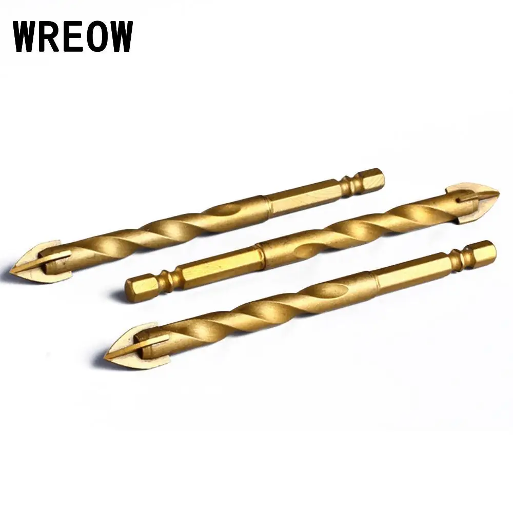 

1Pc Hex Shank Titanium Tungsten Drill Bit Carbide Tile Glass Cross Spear Head Drilling Cutter Tool 6mm 8mm 10mm 12mm G6