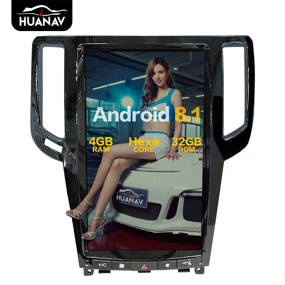 

Tesla style Vertical screen Android 8.1 Car GPS Navigation For Infiniti G37/G25 2007-2013 auto stereo radio head unit multimedia