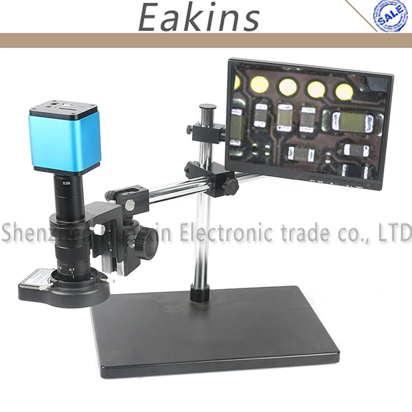 Microscope Camera 21mp Professional Adjustable Microscope Integrated Machine Industrial Microscope Set 100-240V US