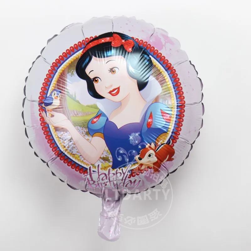 

10pcs/lot 18inch Princess Snow White Balloons Birthday Party decorations Kids Toys Wedding party supplies Helium Balloons