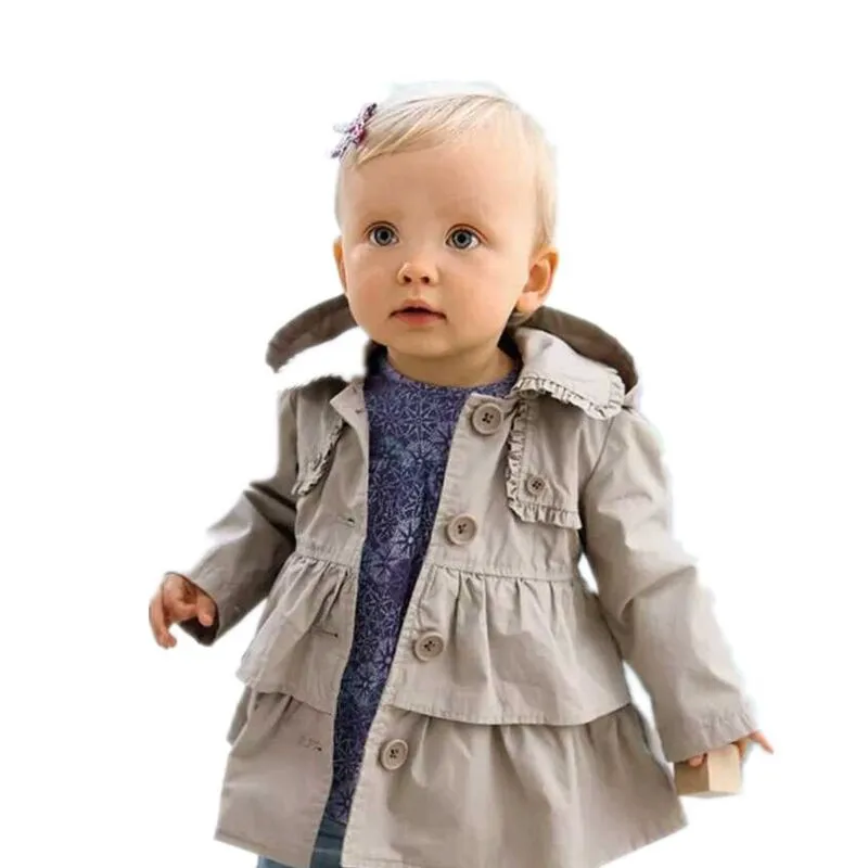 Buy Hot Sale Baby Girl Clothes Spring Baby Coat Solid