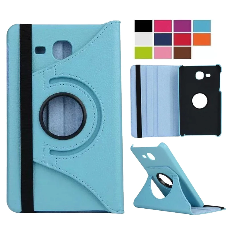

360 Rotating Case for Samsung Galaxy Tab A 7.0 T280 T285 SM-T280 SM-T285 2016 PU Leather Case Folding Stand Smart Cover T280 7.0