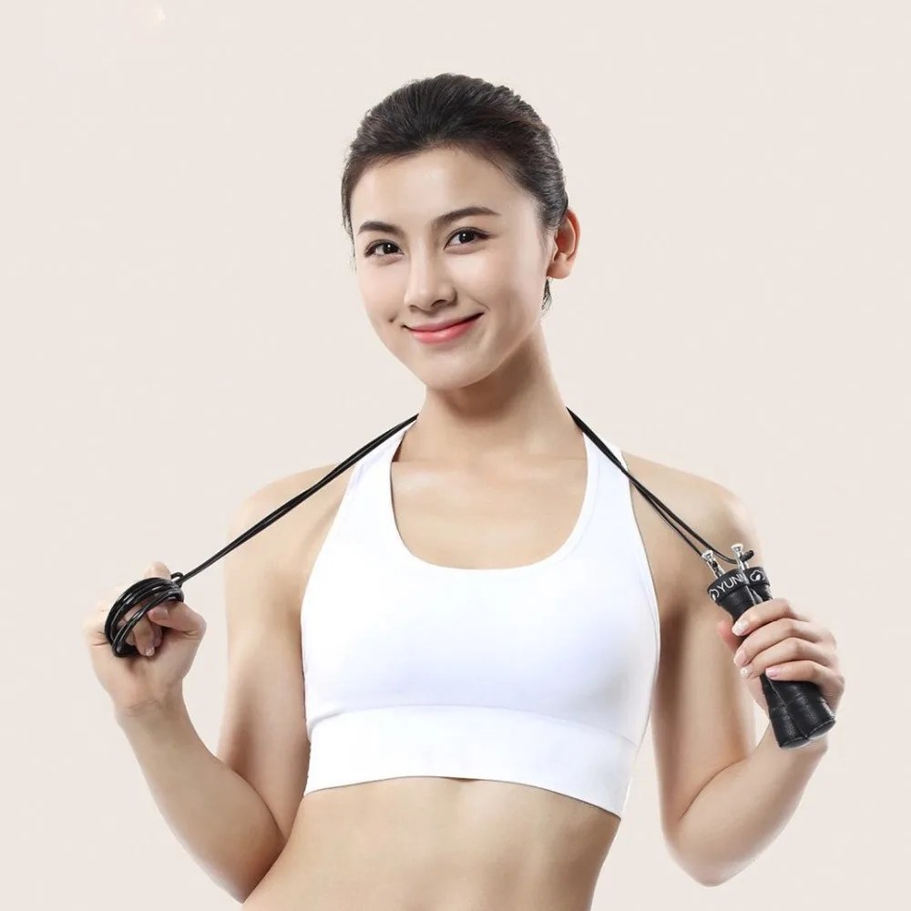 Xiaomi yunmai Спортивная Скакалка цельный подшипник двойной трос тяжелый