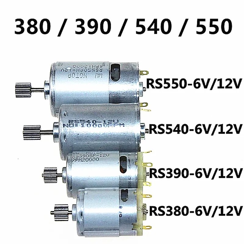 RS390 caja de engranajes de motor el/éctrico,Caja de cambios de coche para autos de ni/ños 6V 18000 RPM,12V 12000 RPM 12V 20000 RPM 12V 16000 RPM 12V 12000 RPM