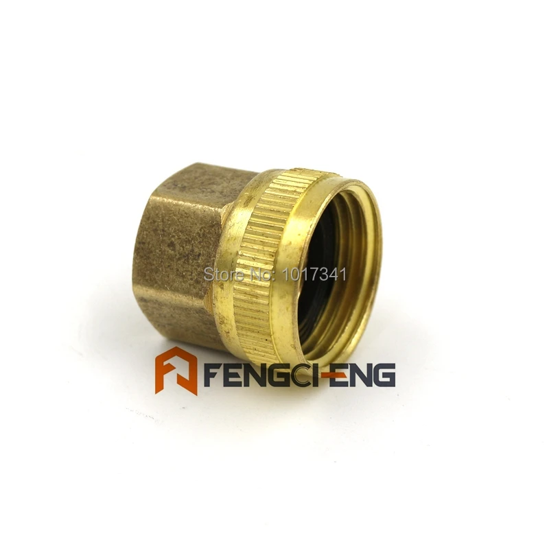 3 4 Female American Garden Hose Thread X 1 2 Npt Brass