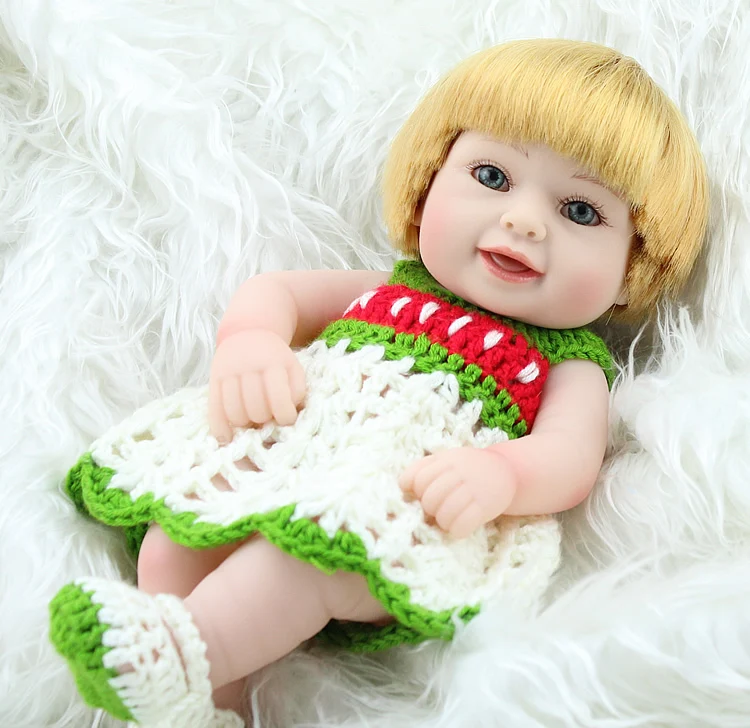 baby born mini silicone reborn babies doll 11 inches 28cm sweet girl