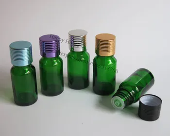 

360 x 10ml Green Glass Essential Oil Bottle With Aluminum Cap,Green Glass Container, Cosmetic Packaging