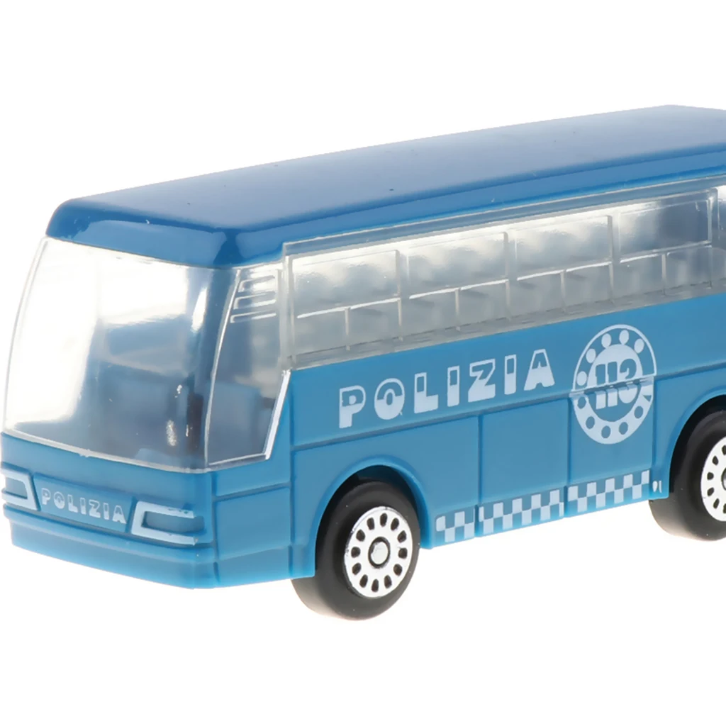 1:72 Diecast Cars Toy Fire Dept & Engineering Vehicles Police Bus