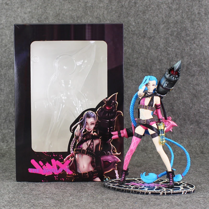 

24cm Jinx loose cannon Action PVC Figure Anime Model Collection Toy Hero Gift for Friends