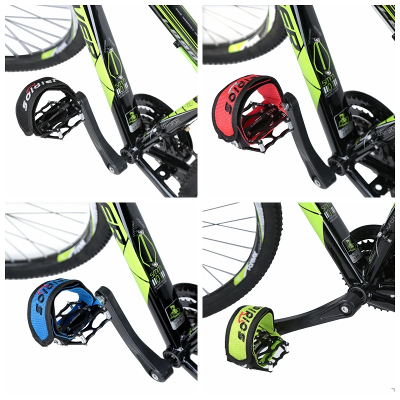 

1pc Fixed Gear Fixie BMX Bike Bicycle Anti-slip Double Adhesive Straps Pedal Toe Clip Strap Belt Red Blue Green Black